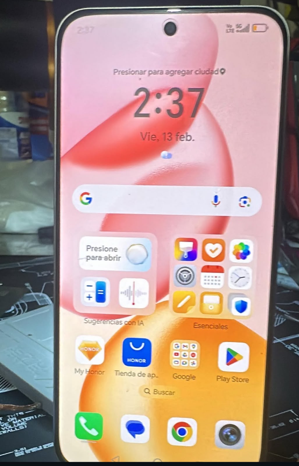 Honor 400 - pegado / recovery despues